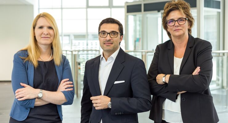 Carmobility Geschäftsleitung (vlnr): Dr Corinna Asmus, Matteo Carlesso, Judit Habermann