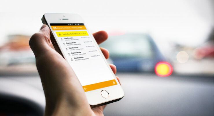 Drivers Check App basierte Führerscheinkontrolle