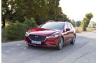 Mazda 6 Kombi 2019, fahrend, schräg, vorne