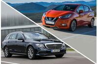 Mercedes, E-Klasse, nissan, micra